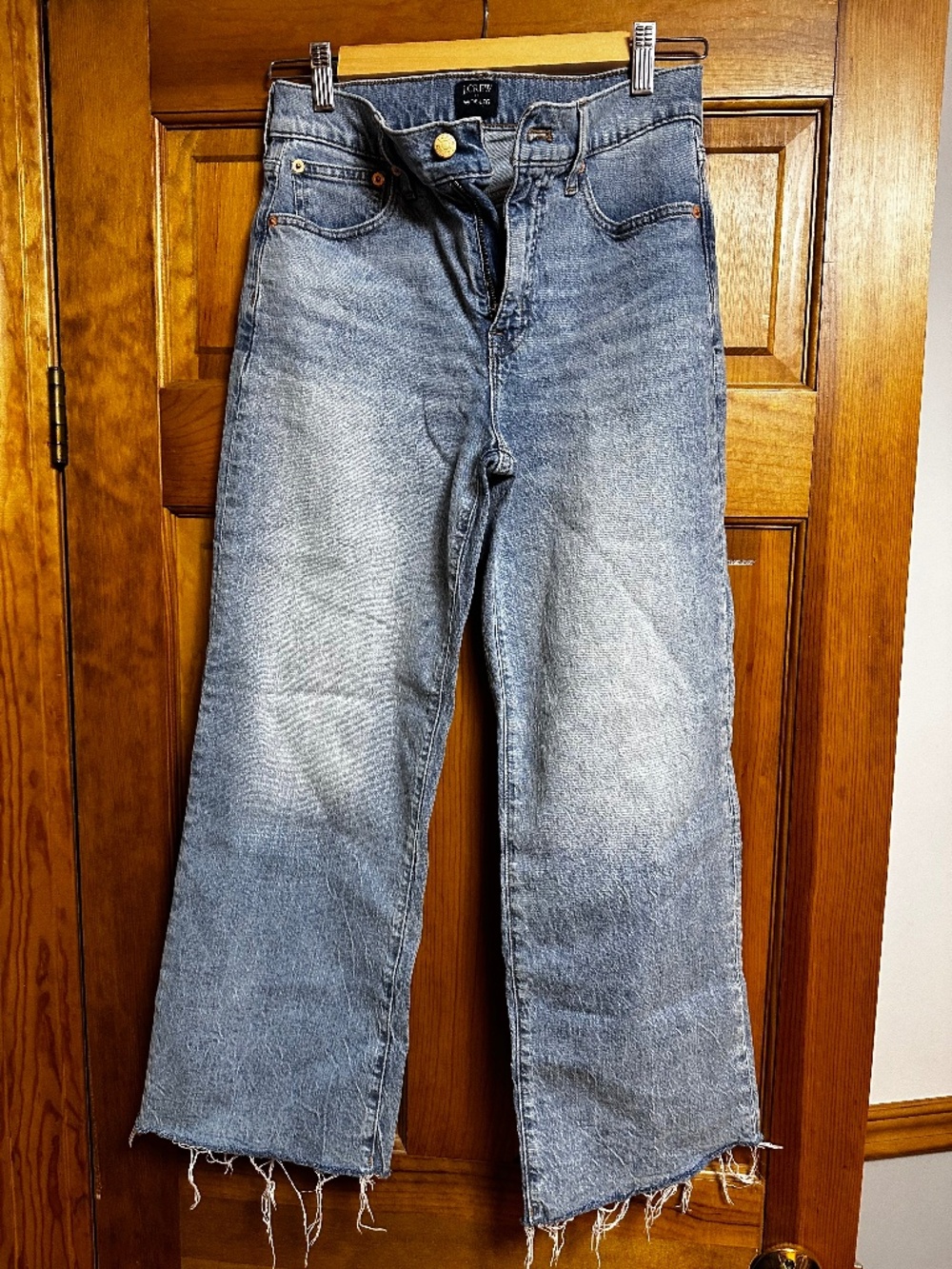 J crew wide leg cropped jean
